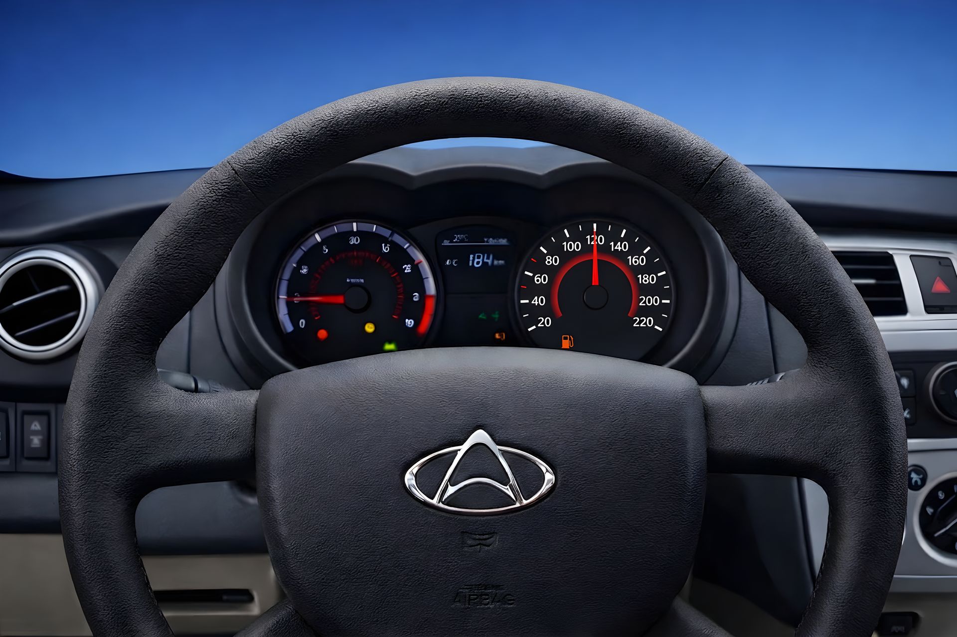 Volant et instrumentation du Startruck